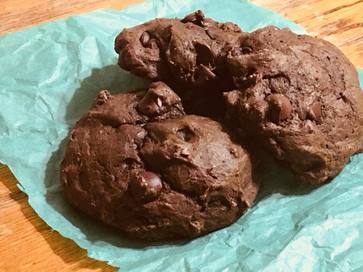 Double chocolate chip cookies